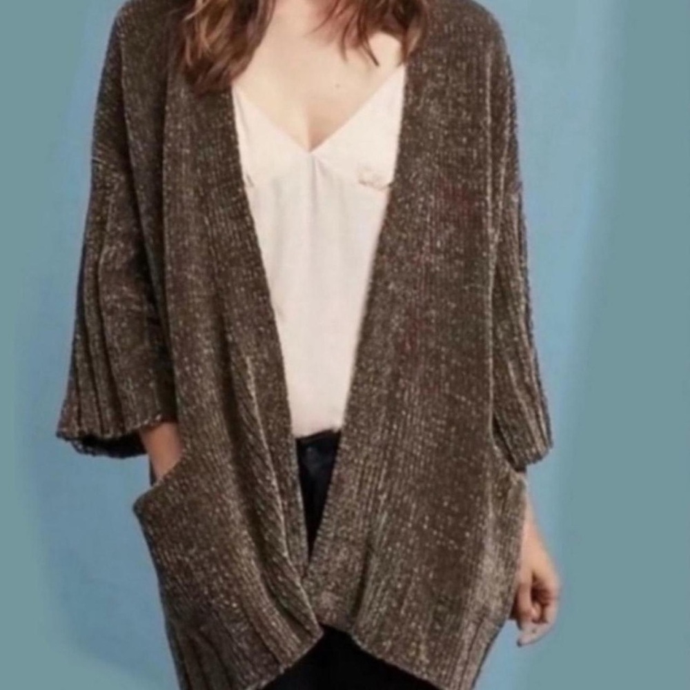 Anthropologie Moth Women's Brown Cardigan